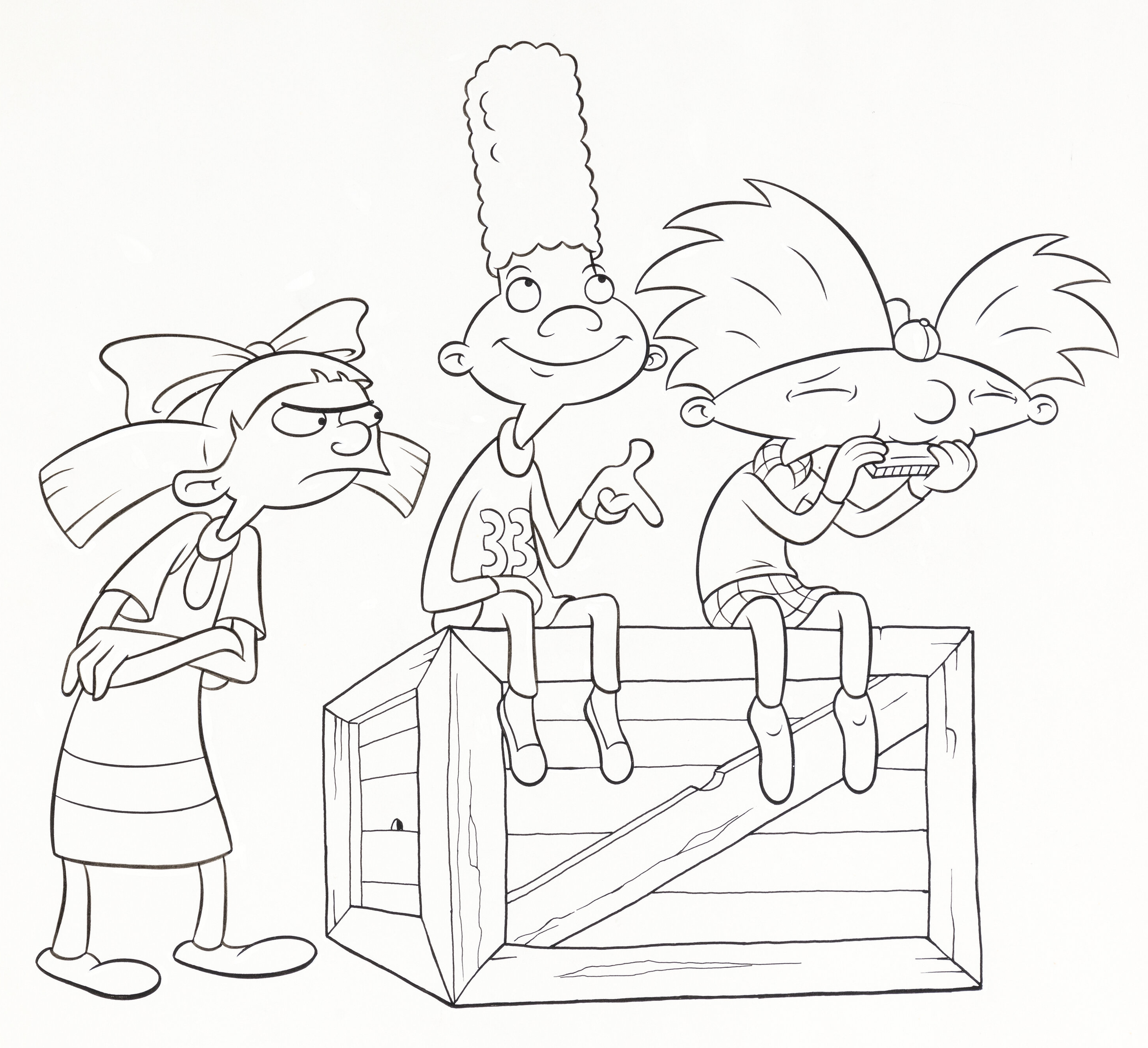 Hey Arnold! Arnold, Gerald, and Helga