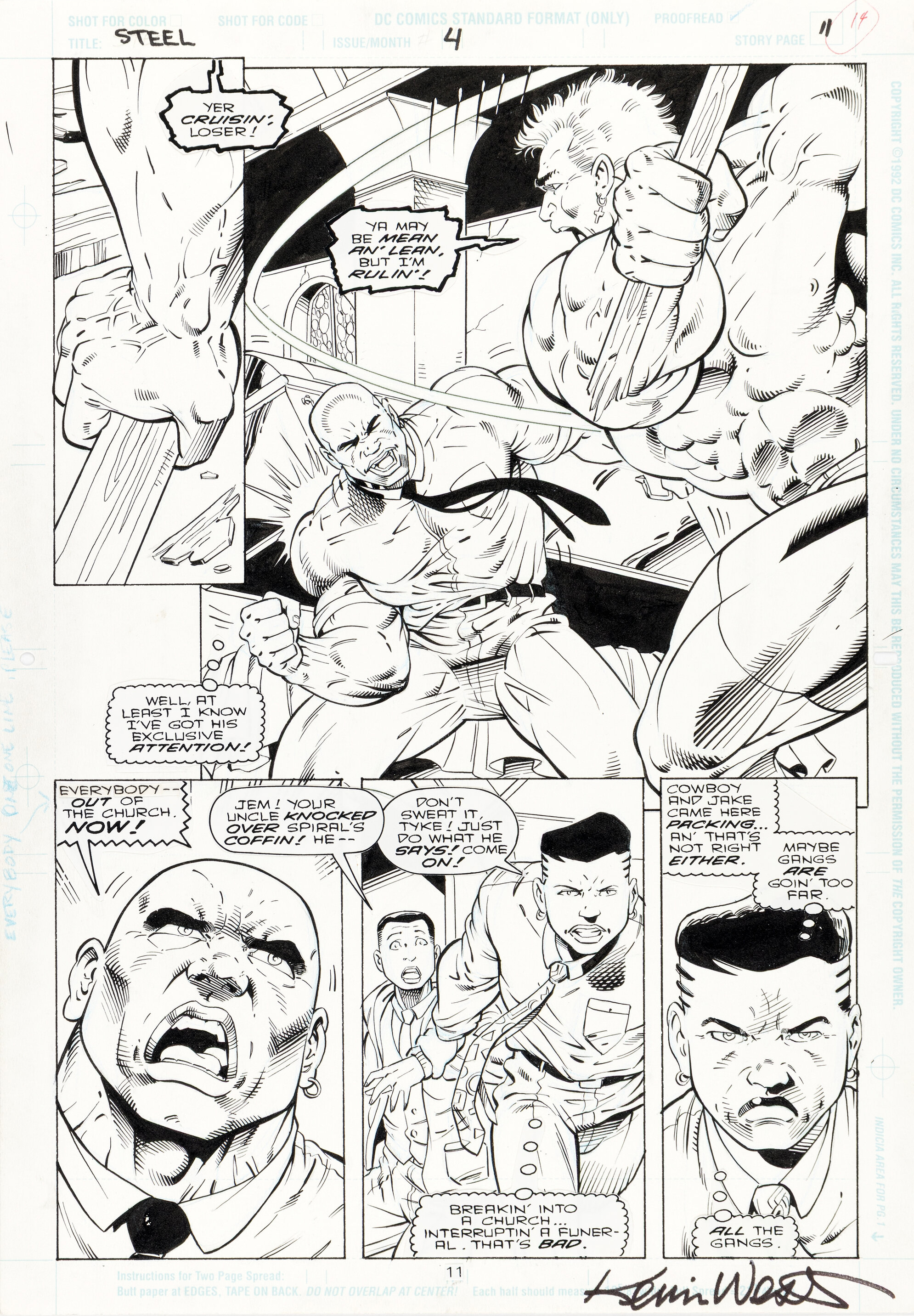Steel #4 Story Page 11, DC