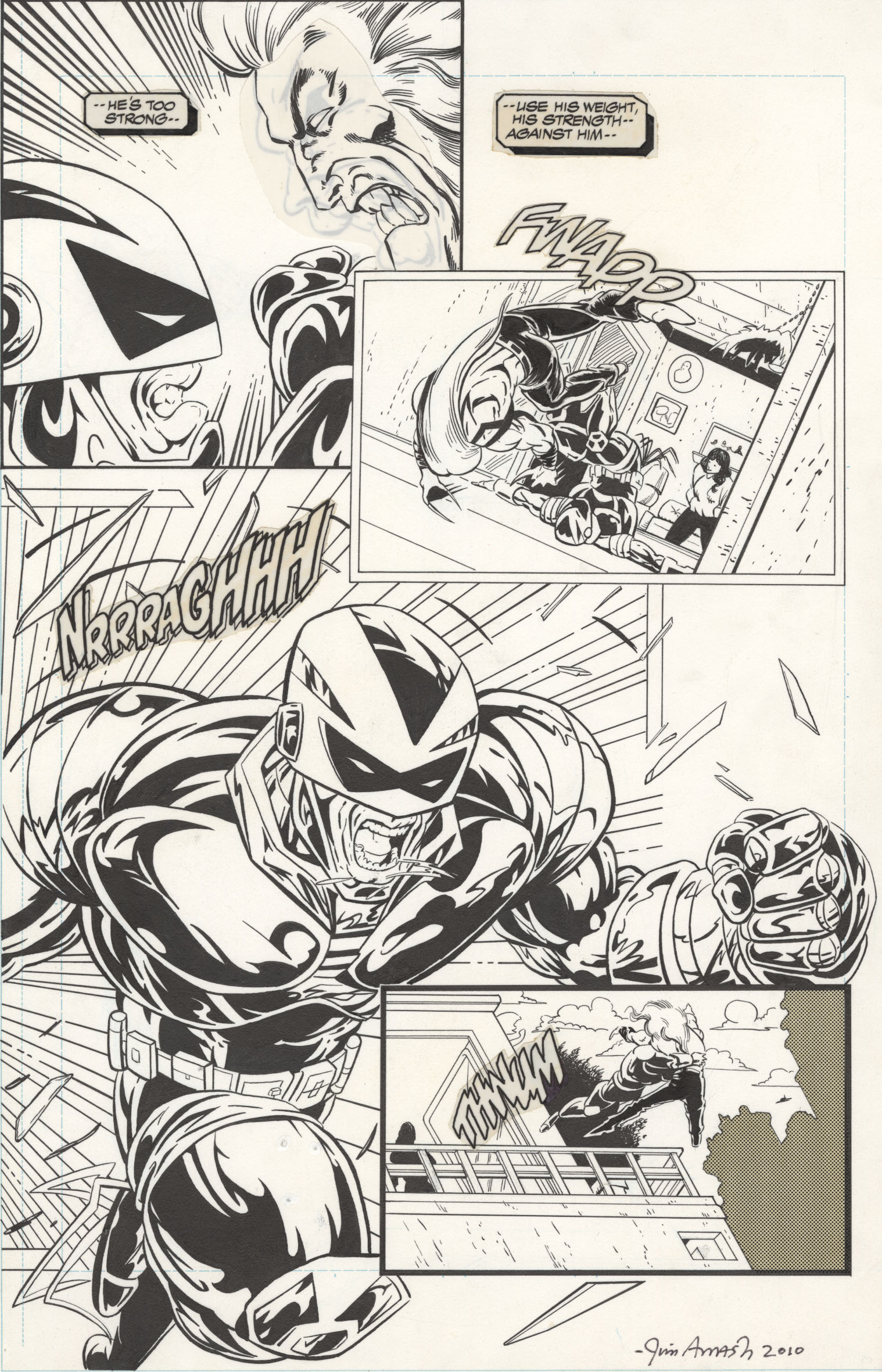 Night Thrasher #3, page 20 half splash